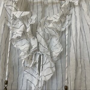 Zimmerman women's Cotton Blend Ruffled Tunic Size 2 Medium